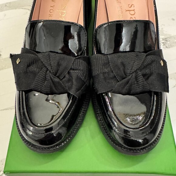 Kate Spade New York Women's Leandra Slip On Loafer High Heel Pumps Black - Picture 8 of 16